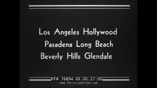 1920s HOLLYWOOD CALIFORNIA  \& HOLLYWOOD BOULEVARD HOLLYWOODLAND TRAVELOGUE  76894