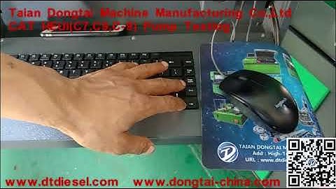 CAT HEUI C7,C9,C 9 Pump Testing of CR825