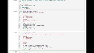 Numerical differentiation and integration: a simple Schrödinger equation solver