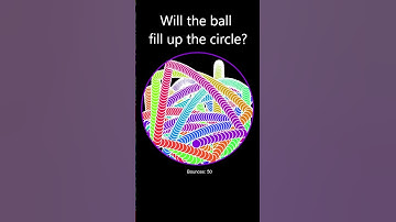 Will the circle get filled up? #satisfying #simulation #physics #music #colors #relaxing #pattern