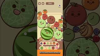 Can I survive this round in QS Watermelon game?? #gameplay #watermelon #watermelongame