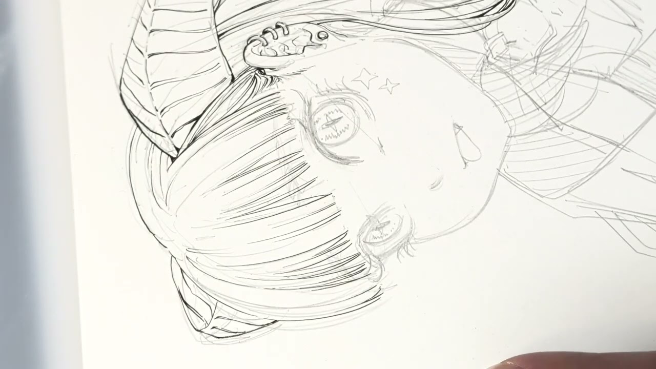 ノーカット】ペン入れ Gペン - YouTube