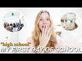 FIRST DAY OF SCHOOL VLOG + GRWM *freshman year*
