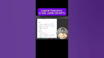 Logical Operators in SQL