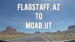 Let's Drive! - Flagstaff, Arizona to Moab Utah  Time Lapse(MONUMENT VALLEY and CANYONLANDS!) 