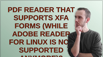 Unix: Pdf reader that supports XFA forms (while Adobe Reader for Linux is not supported anymore)?