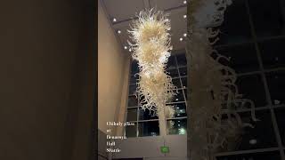 Chihuly glass at Benaroya Hall Seattle Washington #Chihuly #glassart #SeattleSymphony #Benaroyahall