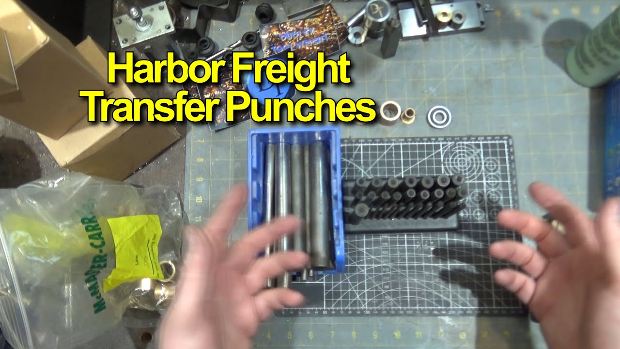 QTR 51 Harbor Freight Transfer Punches YouTube