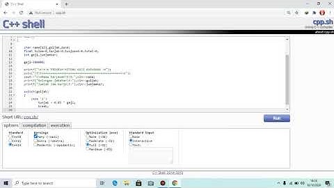Tutorial membuat program c++ tentang Hitung Gaji Karyawan