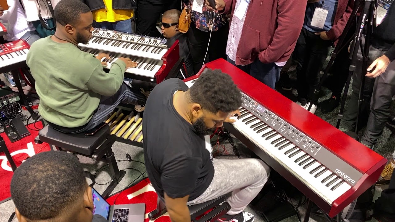 Glenn Gibson Jr jamin out with Joseph Pryor at Nord NAMM 2020 Part #3