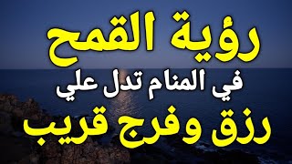 تفسير حلم رؤية القمح في المنام، القمح في الحلم يدل علي رزق وفرج قريب