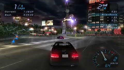 NFS Underground 1 in 2020 Sprint Race, Black Honda Civic, Cool Graphics, Brian Ronis Spilner