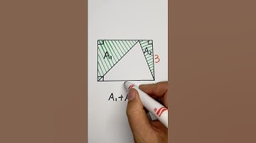 Solving area of this shadow #area #geometry