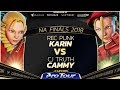 REC Punk (Karin) vs CJ Truth (Cammy) - NA Regional Finals - Grand Finals - CPT 2018