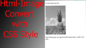 How to Create a Convert the image to grayscale only Html and CSS (2021)