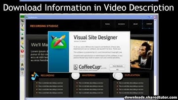 CoffeeCup Visual Site Designer 7  For Free (PC)