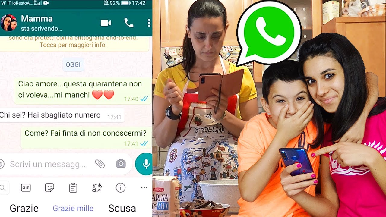 SCHERZO TELEFONICO A MAMMA CON WHATSAPP!! *si è arrabbiata*