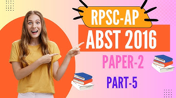 RPSC ASSISTANT PROFESSOR ABST PYQS PART- 5 || ASSISTANT PROFESSOR COMMERCE PYQS || ABST 2016 PAPER 2