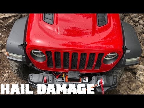 Our 2018 JLU Rubicon Gets HAIL DAMAGE!! - YouTube