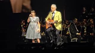 Andrea Bocelli sings "Hallelujah", with daughter Virginia, at PPG Arena in Pittsburgh 4-4-2024