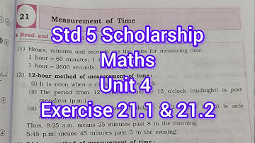 Std 5 Scholarship | Exercise 21.1 & 21.2 | #maths #easymaths #maharashtraboard #std5maths #sscboard