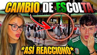 ESPAÑOLA REACCIONA a CAMBIO DE ESCOLTA en LA SECUNDARIA de MÉXICO 🇲🇽 *quedó IMPRESIONADA*