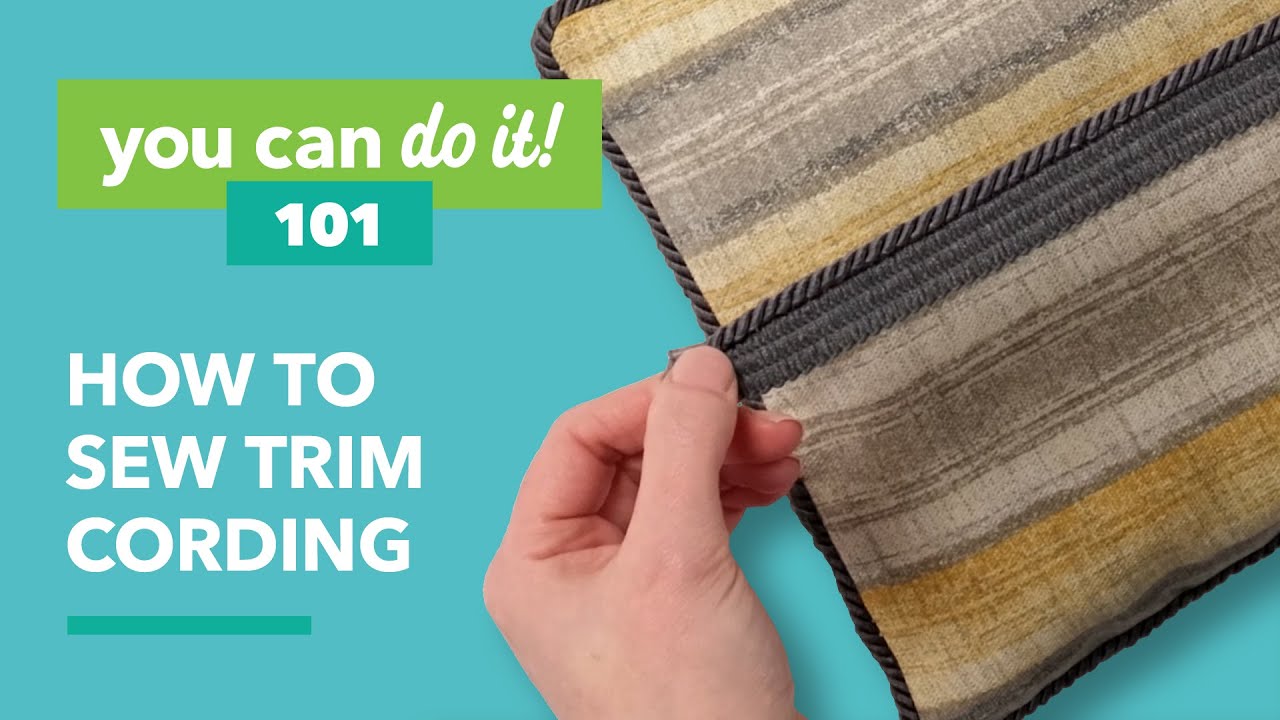 How To Make A Pillow With Cording 