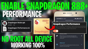 Enable Snapdragon 888+ Performance | Max FPS & Fix Lag !! No Root