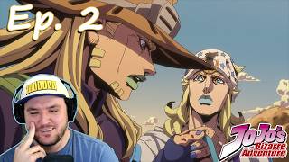 "The Cactus Did It" 😭😂😆 Jojo's Bizarre Adventure: Steel Ball Run, Episode 2 Reaction (Blind)