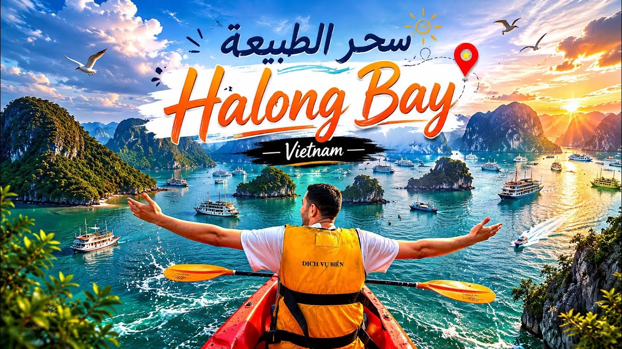 Halong Bay جمال الطبيعة في فيتنام 🇻🇳