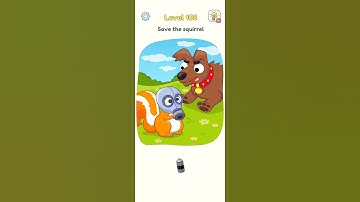Dop 3: save the squirrel 🐿️😂 Level 108 #shorts #youtubeshorts #gaming #games #gameplay