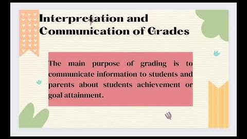 CHAPTER 11 GRADING AND REPORTING OF ASSESSMENT RESULTS
