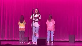 “I Know It’s Today”: SHREK: Aidyn-Lucia, Ella-Rose, and Cora-Grace Smith.