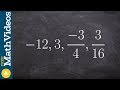 Learning to find the ratio of a geometric sequence