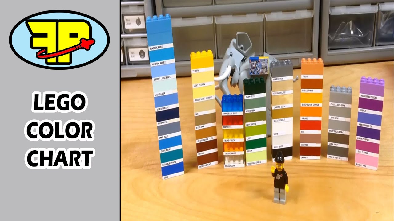 tour frictionpin s lego 2x4 brick color chart youtube brick color chart