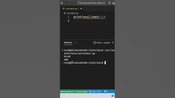Create a Simple Calculator with just 1 Line of Code !!! | Python tutorial for Beginners