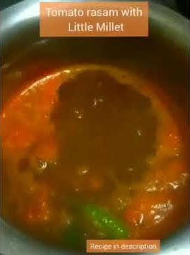 Spicy Garlic Rasam and Little Millet rice