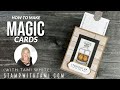 🔴  Make a Stampin Up Whiskey Business Magic Card — Edited Version