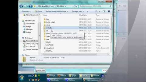 Installation de la SDL sous code blocks //