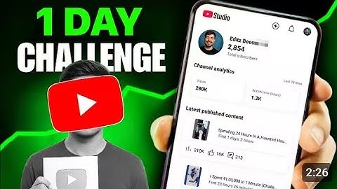 1 DAY Challenge ( Shoking Result ) How To Grow Gaming Channel From 0 Subscribers
