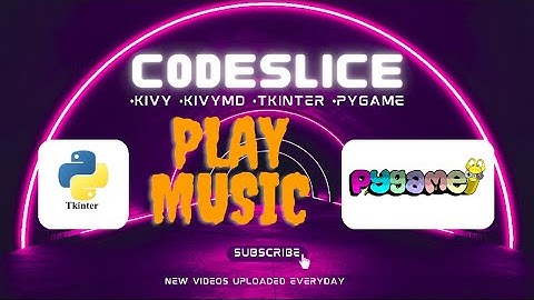 Using tkinter and pygame to play Music