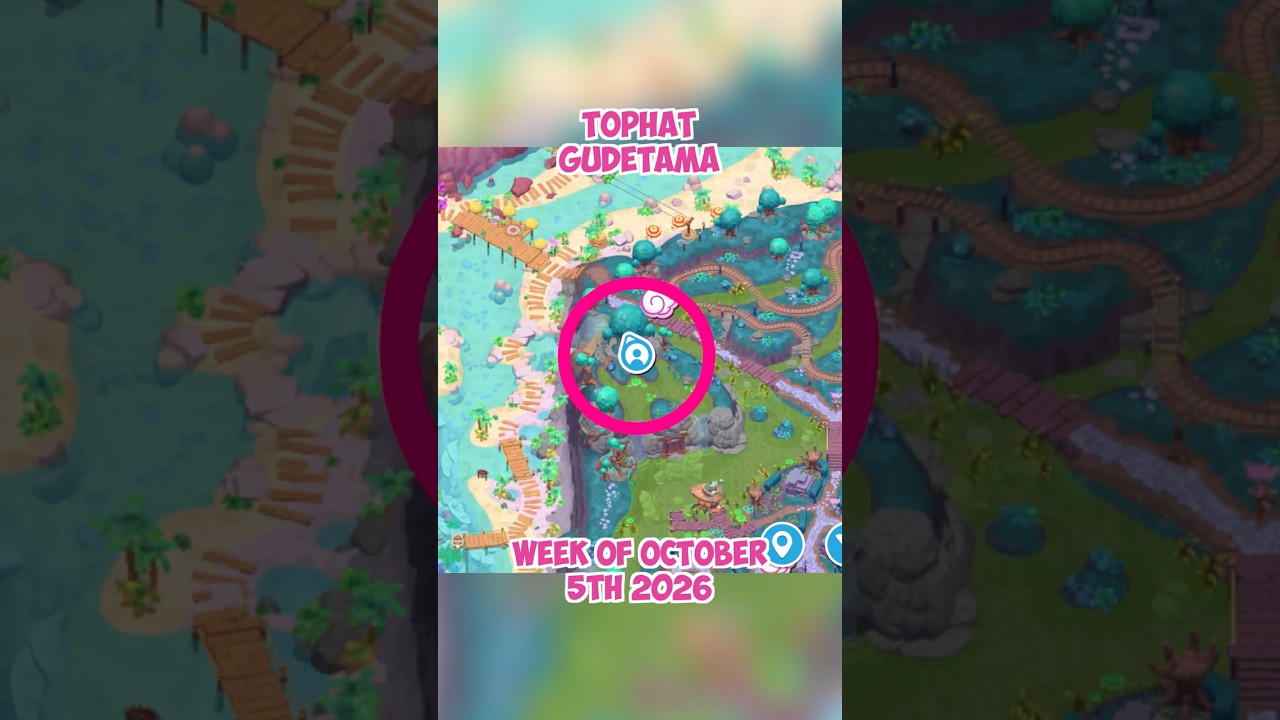 TOPHAT Gudetama location 🎩 October 5th 2026 🍳 Crafting Plan #8 - Hello Kitty Island Adventure