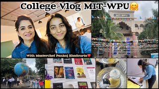 First week at MIT-WPU🌍 | Met Masterchef Pankaj Bhadouria🥰✌🏻| College Vlog #mitwpu #2023 #pune