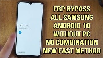 Samsung Galaxy A30 / A30s Frp Android 10 without PC (Binary U4 / U5)