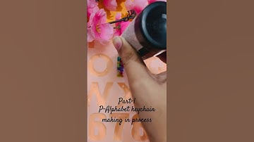 Customized Resin Name Alphabet Keychain#ytshorts #shortsvideo #resinartist #resinart #epoxyresin