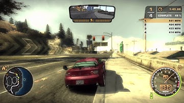 Need for Speed Most Wanted Speedtrap Ironhorse & Bristol on AI mode