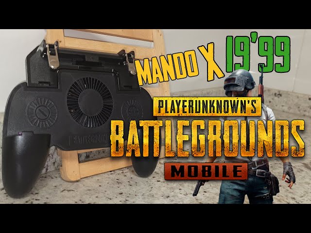 Mando Movil PUBG, Controlador de Juego Móvil con Soporte para teléfono  Ajustable y Ventilador de Enfriamiento, Sensible de Disparo Gamepad para de  4.7