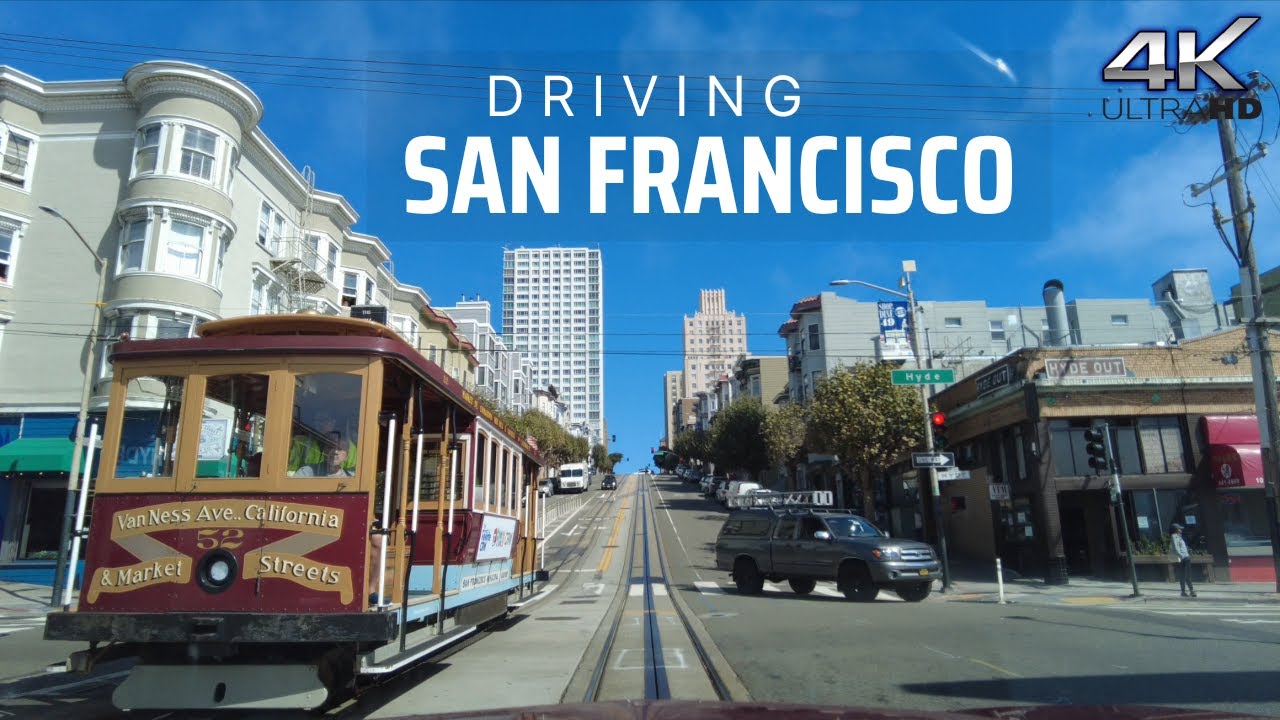 Driving San Francisco California | Golden Gate Bridge | Chinatown | Lombard Street | Wharf | 4K 🎧