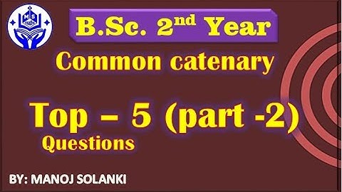 Top 5 Question for statics || PART - 2 || Important Question for Common Catenary || #msmaths BSc