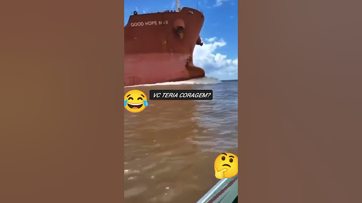 VC teria coragem atravessar na frente de um navio com um barquinho??😨😰😰😮